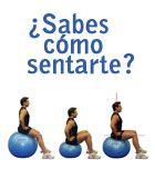 Imagen de Galeria de Mejora tu espalda usando el fitball como silla