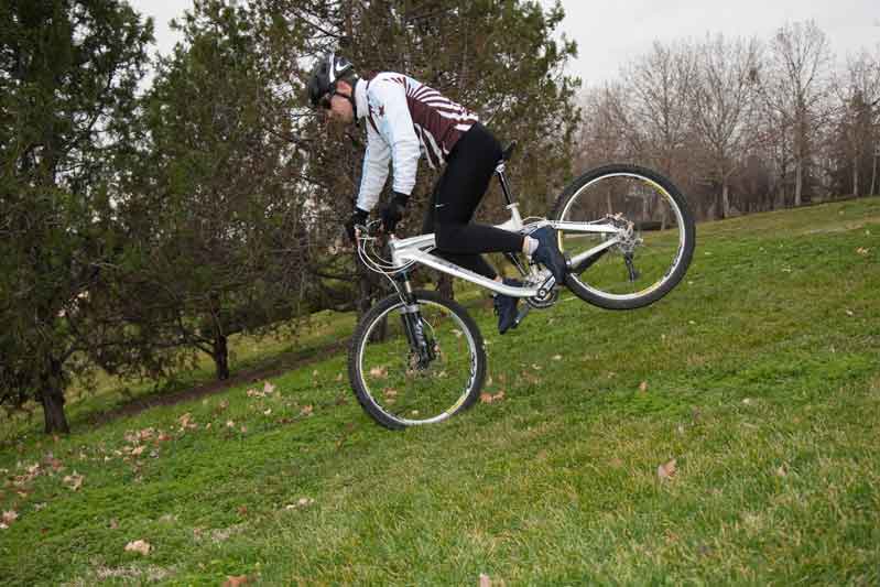 Bajada bici incorrecta