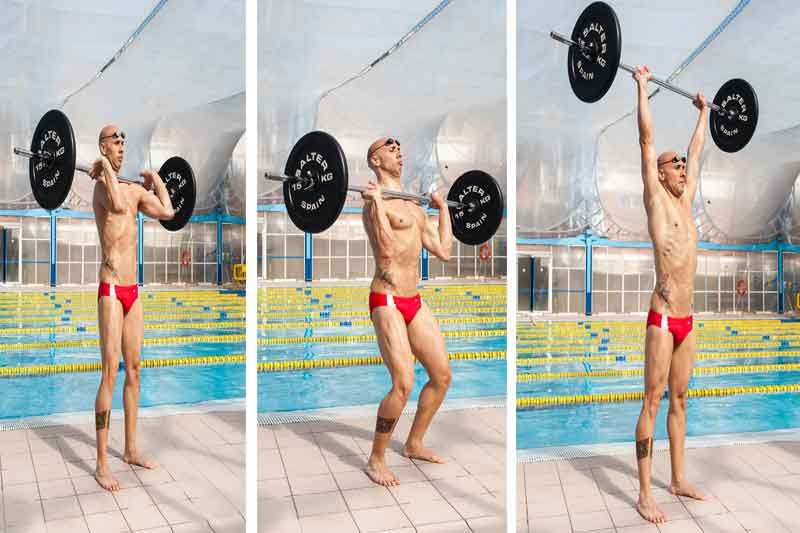 Crossfit en el agua: press de hombros