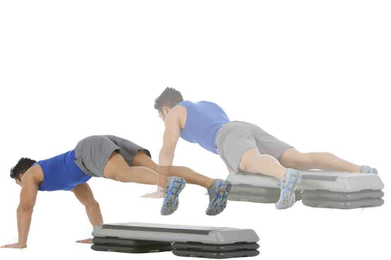 Salta sobre una altura y recepciona amortiguado