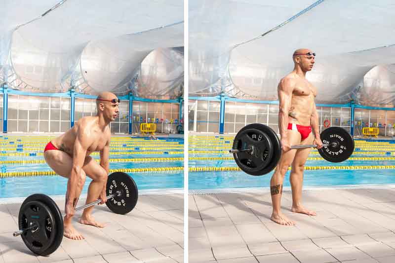 Crossfit en el agua: peso muerto