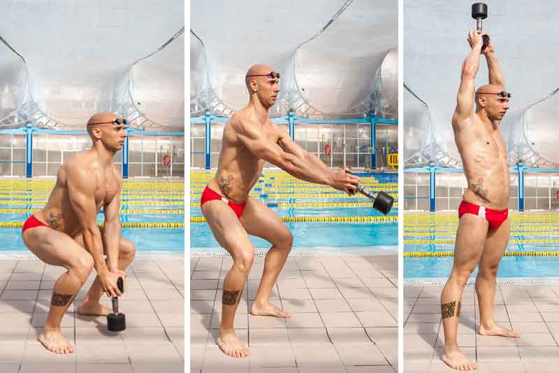 Elevación de kettlebell