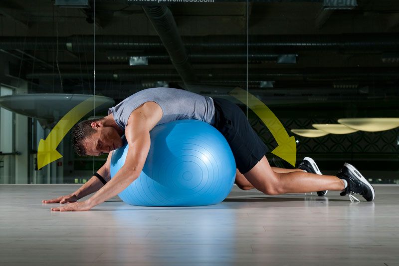 Relajación sobre fitball