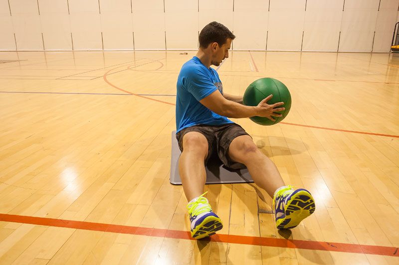 Abdominales zona inferior con balón (3)