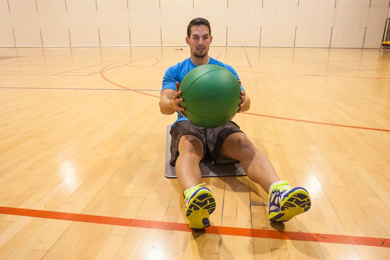 Abdominales zona inferior con balón (2)