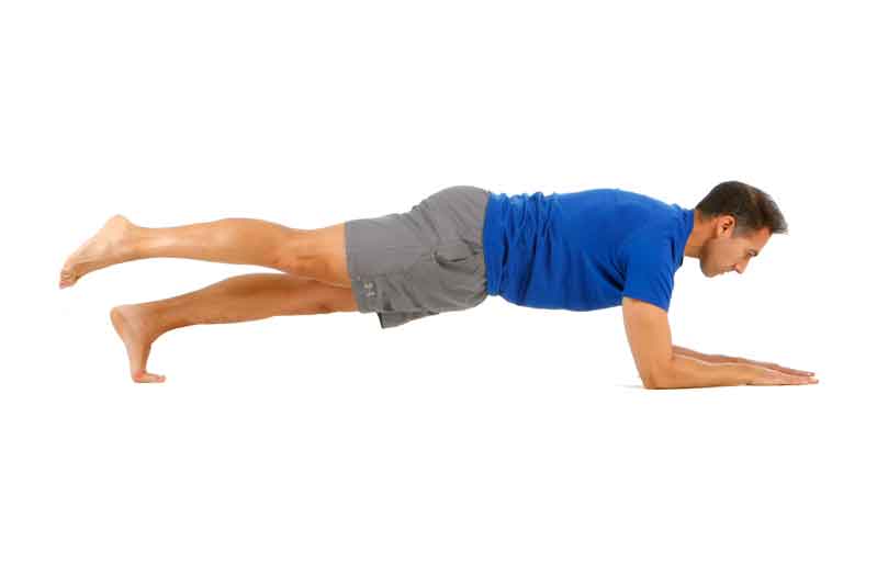 Plancha abdominal frontal