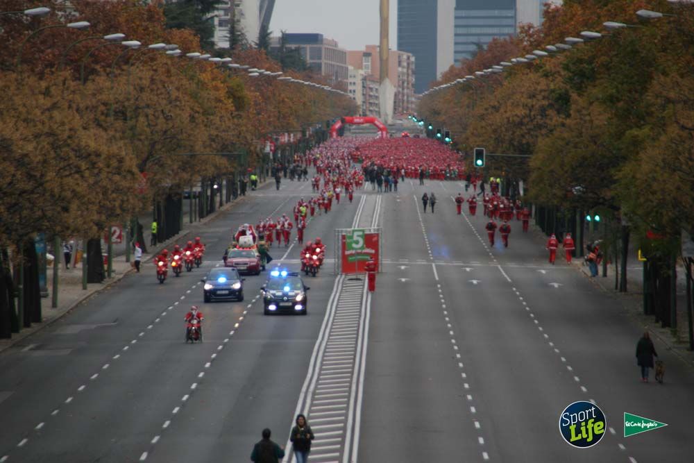 Carrera de Papá Noel, ambiente durante la carrera