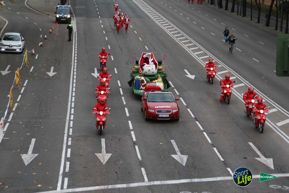 Carrera de Papá Noel, ambiente durante la carrera