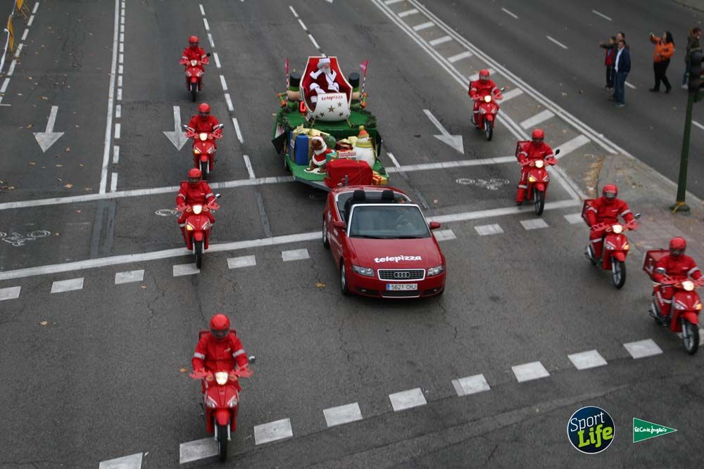 Carrera de Papá Noel, ambiente durante la carrera