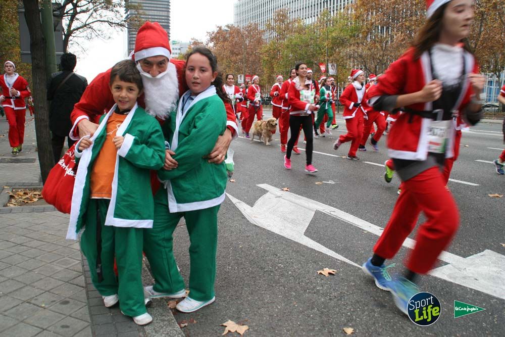 Carrera de Papá Noel, ambiente durante la carrera