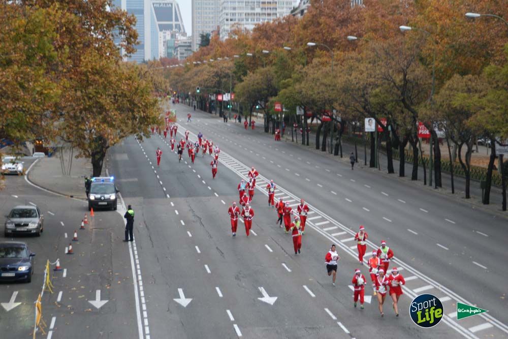 Carrera de Papá Noel, ambiente durante la carrera