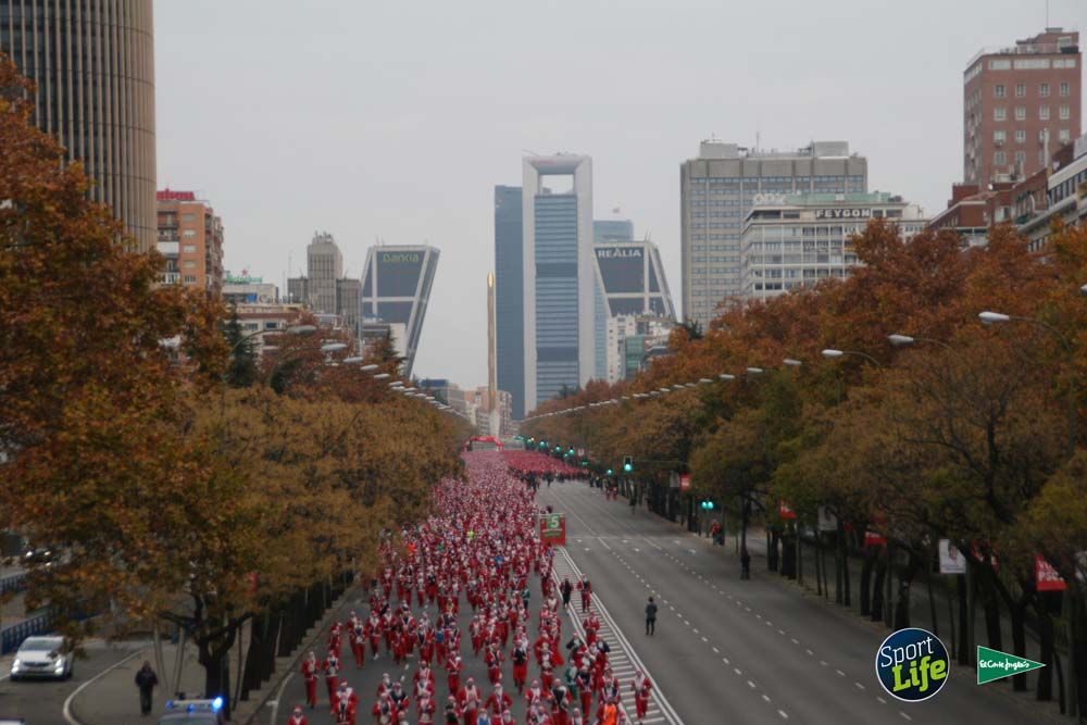 Carrera de Papá Noel, ambiente durante la carrera