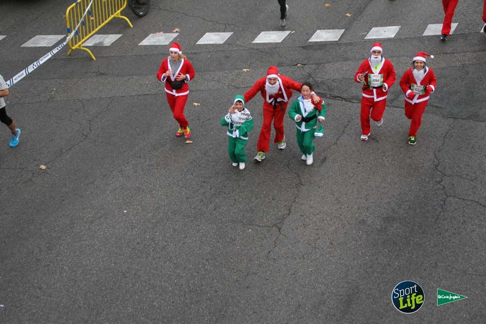 Carrera de Papá Noel, ambiente durante la carrera