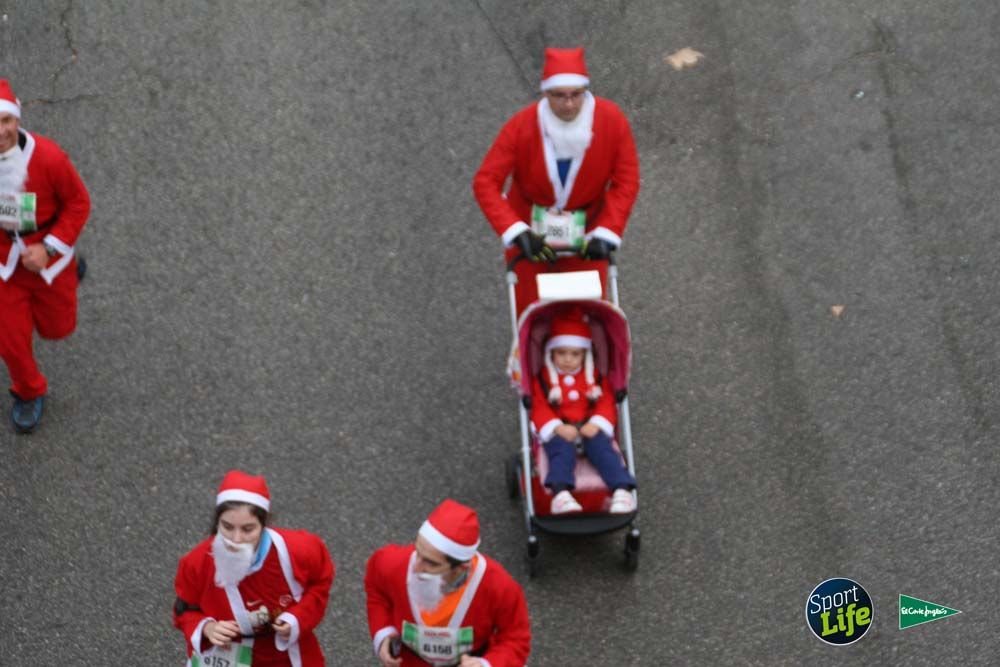 Carrera de Papá Noel, ambiente durante la carrera