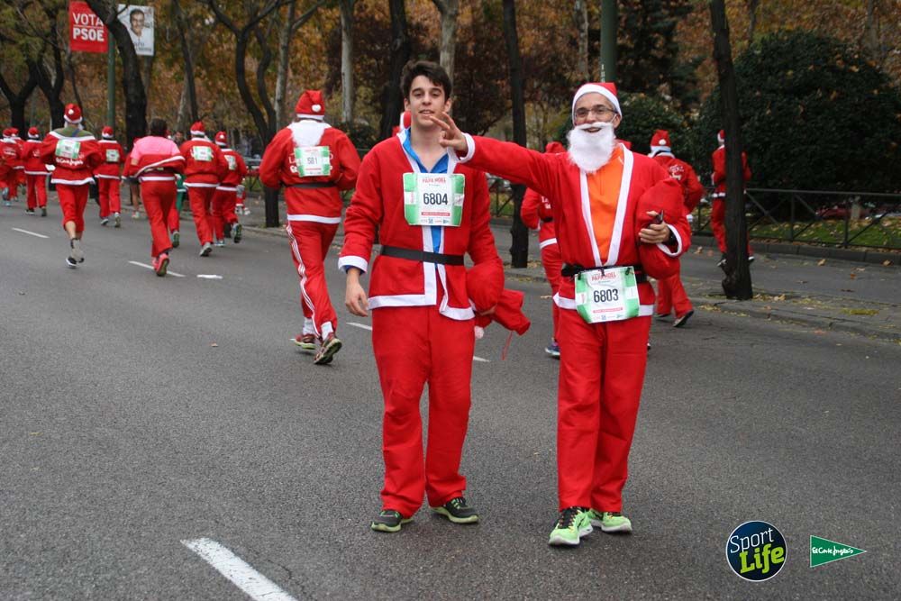 Carrera de Papá Noel, ambiente durante la carrera