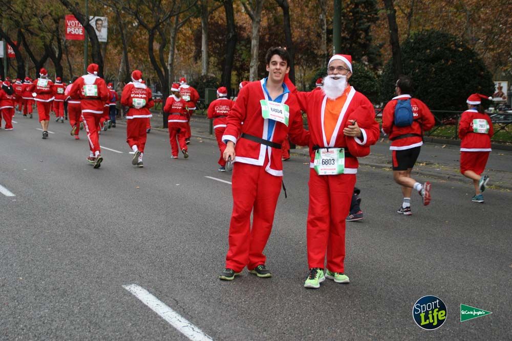 Carrera de Papá Noel, ambiente durante la carrera