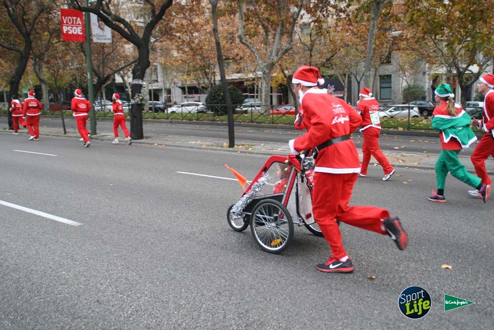 Carrera de Papá Noel, ambiente durante la carrera