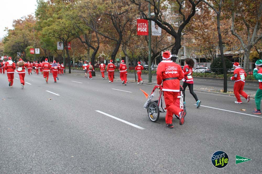 Carrera de Papá Noel, ambiente durante la carrera