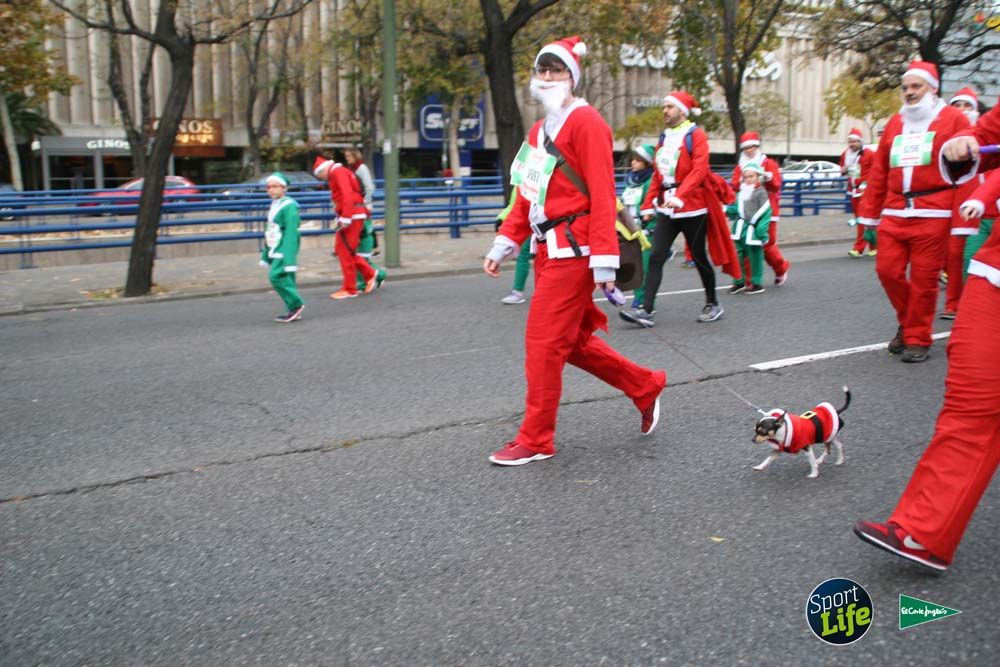 Carrera de Papá Noel, ambiente durante la carrera