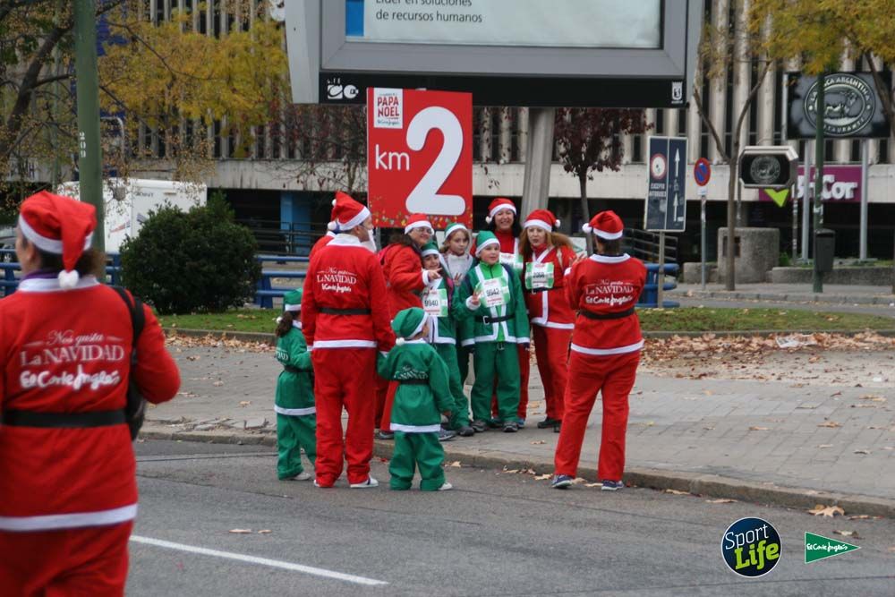 Carrera de Papá Noel, ambiente durante la carrera