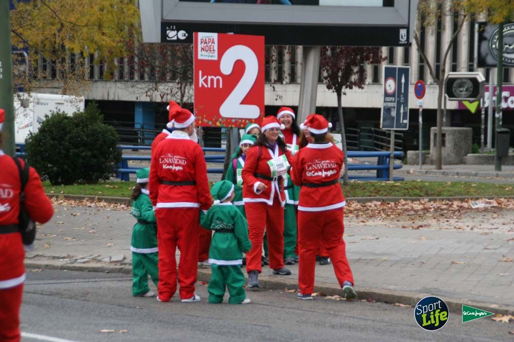 Carrera de Papá Noel, ambiente durante la carrera