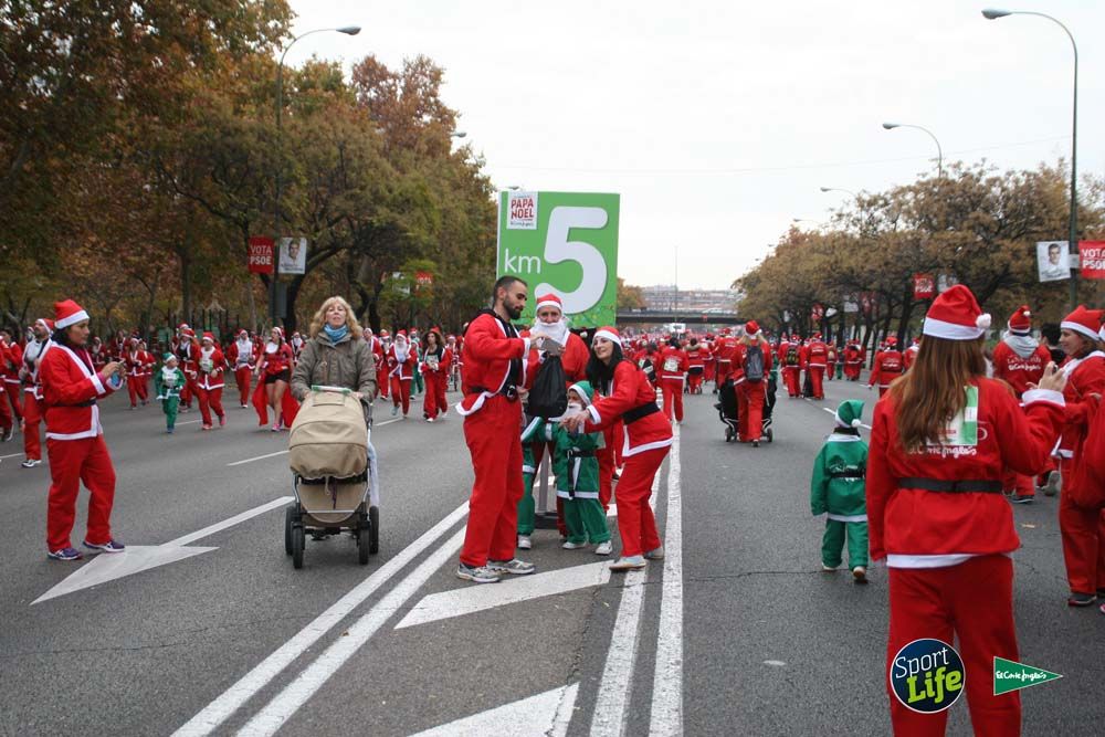 Carrera de Papá Noel, ambiente durante la carrera