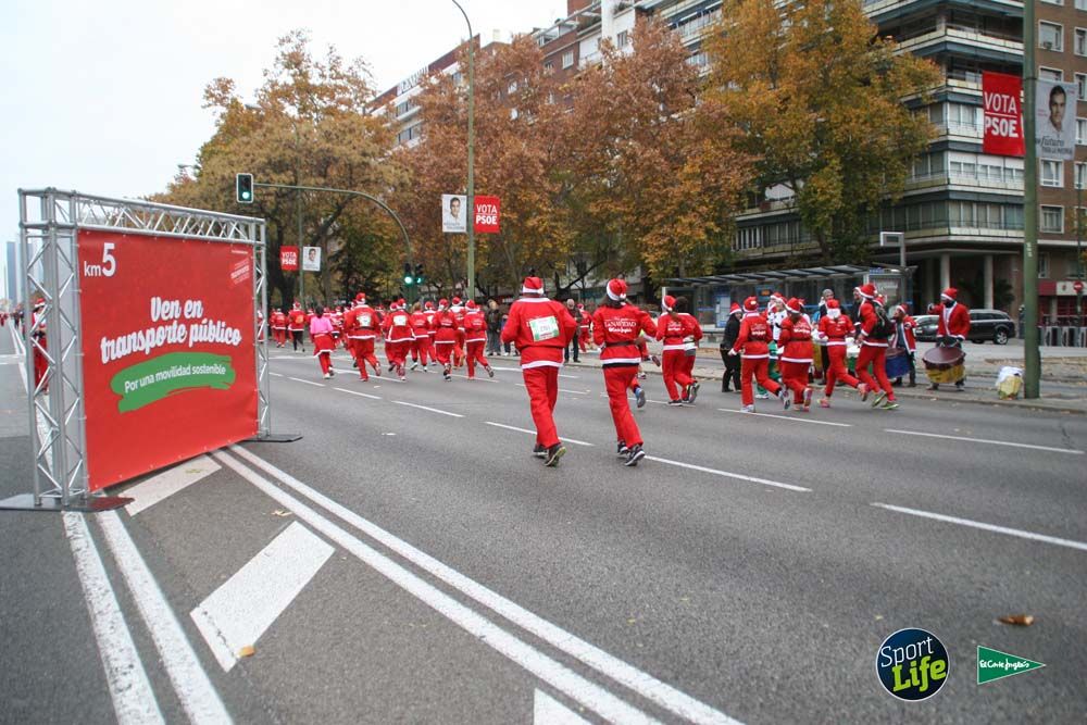 Carrera de Papá Noel, ambiente durante la carrera