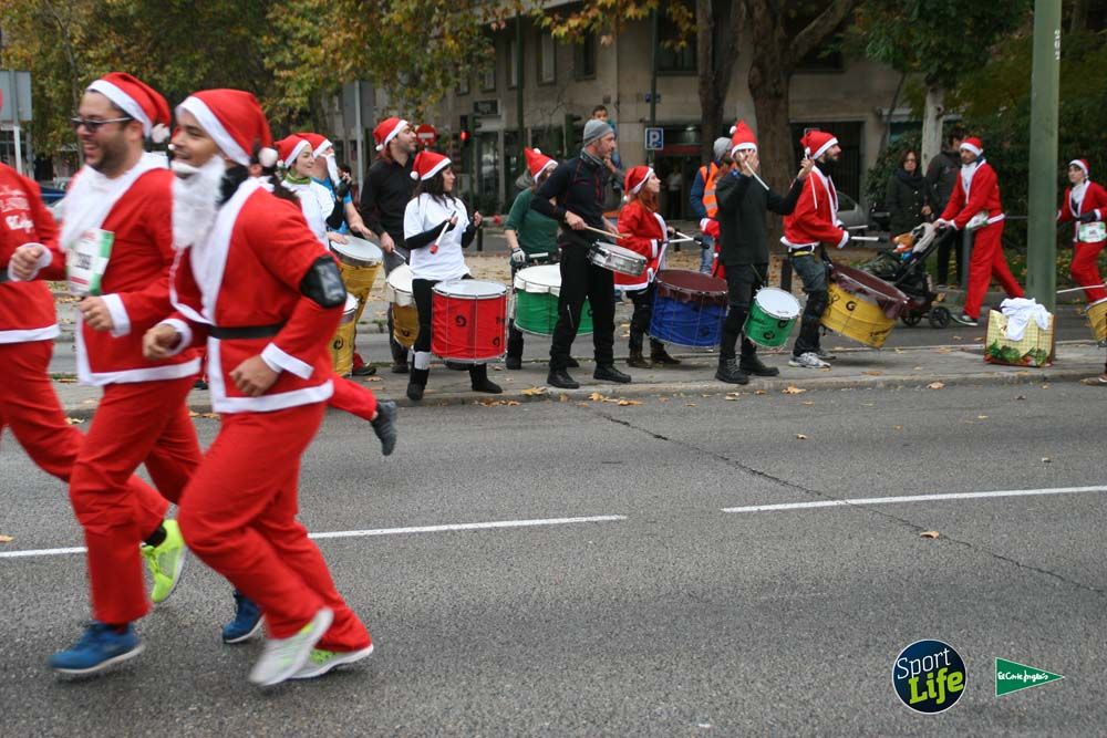 Carrera de Papá Noel, ambiente durante la carrera