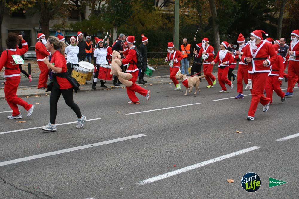 Carrera de Papá Noel, ambiente durante la carrera