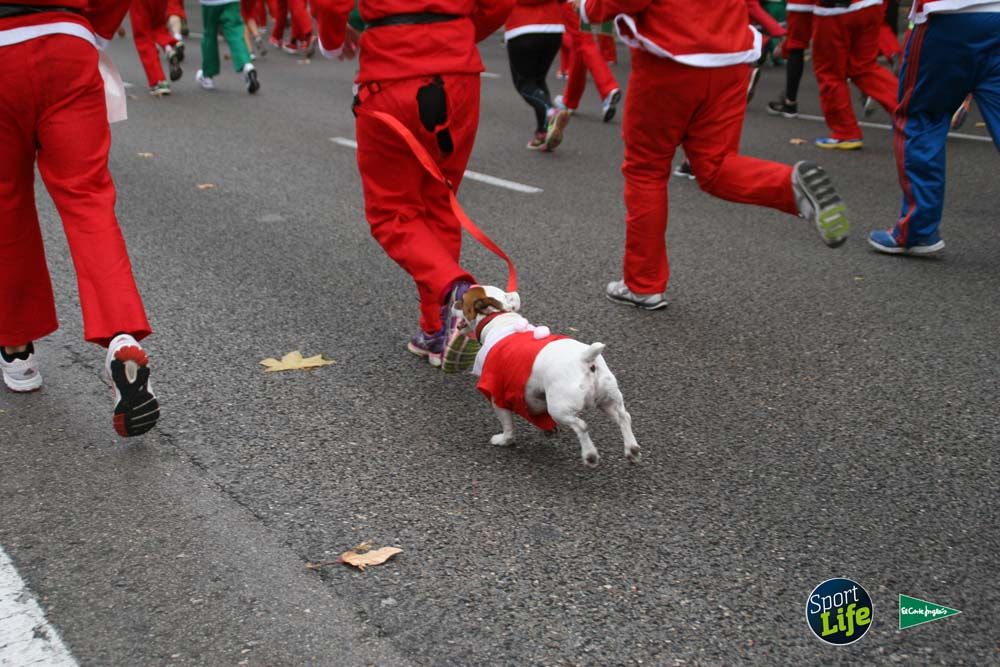 Carrera de Papá Noel, ambiente durante la carrera