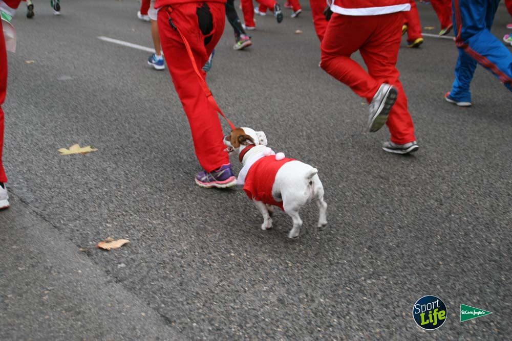 Carrera de Papá Noel, ambiente durante la carrera