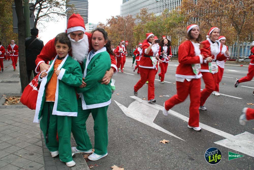 Carrera de Papá Noel, ambiente durante la carrera