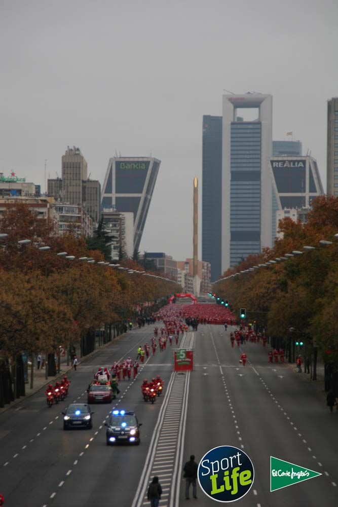 Carrera de Papá Noel, ambiente durante la carrera