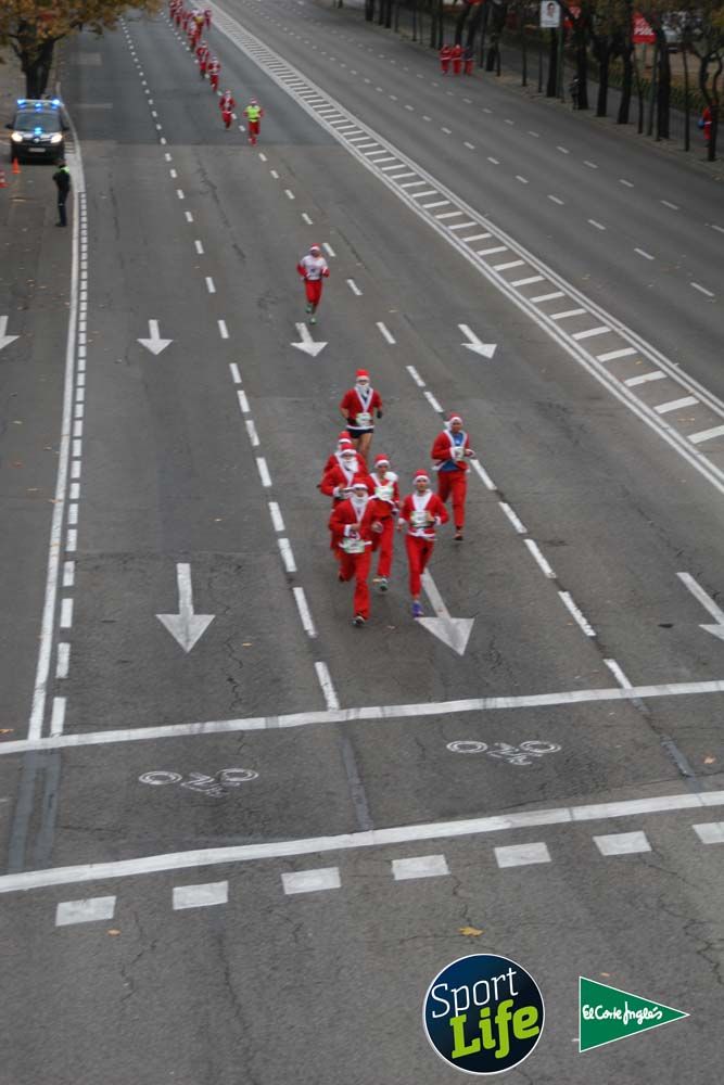 Carrera de Papá Noel, ambiente durante la carrera