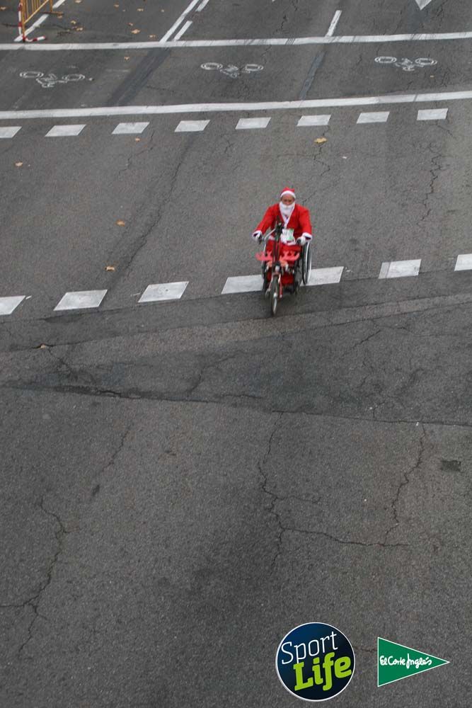 Carrera de Papá Noel, ambiente durante la carrera