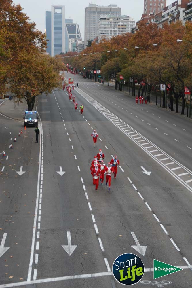 Carrera de Papá Noel, ambiente durante la carrera