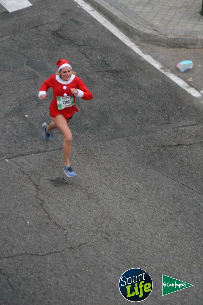 Carrera de Papá Noel, ambiente durante la carrera