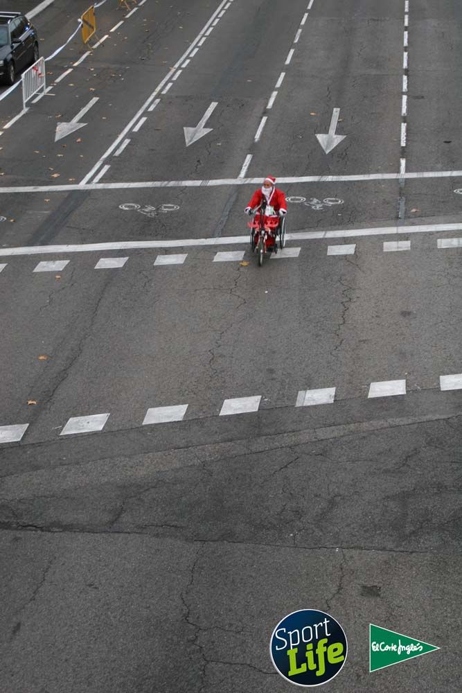 Carrera de Papá Noel, ambiente durante la carrera