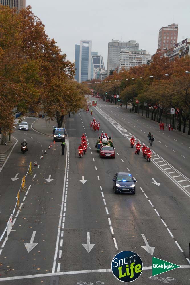 Carrera de Papá Noel, ambiente durante la carrera