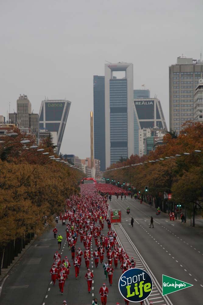 Carrera de Papá Noel, ambiente durante la carrera
