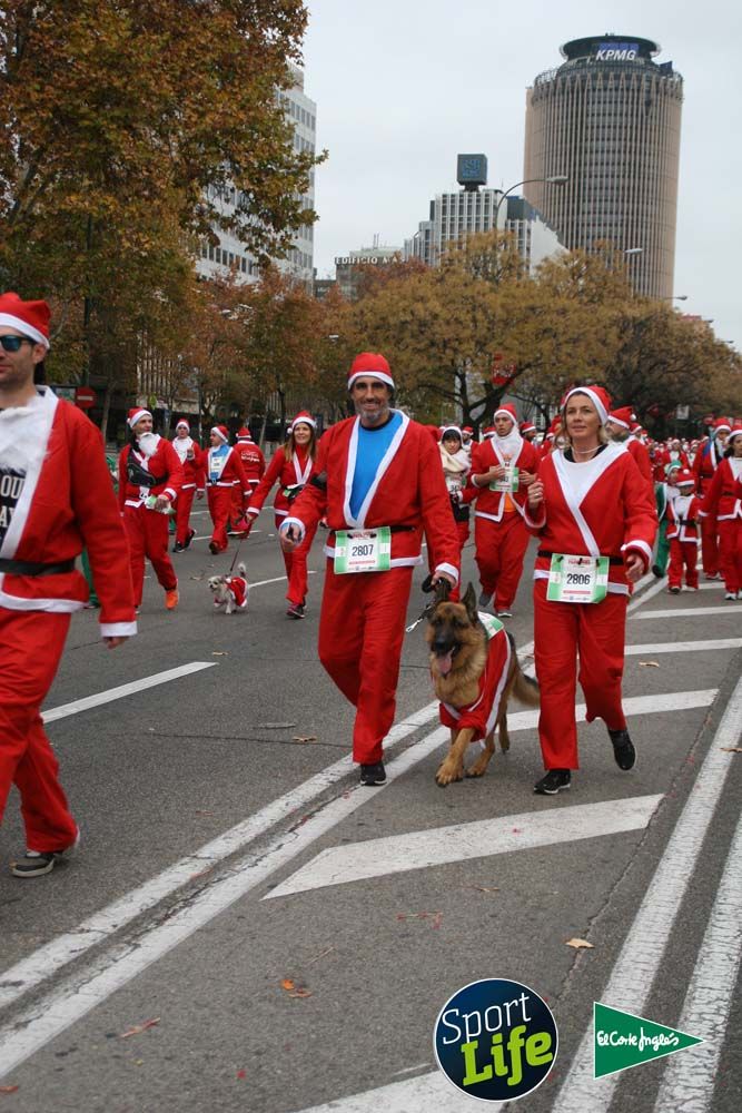 Carrera de Papá Noel, ambiente durante la carrera