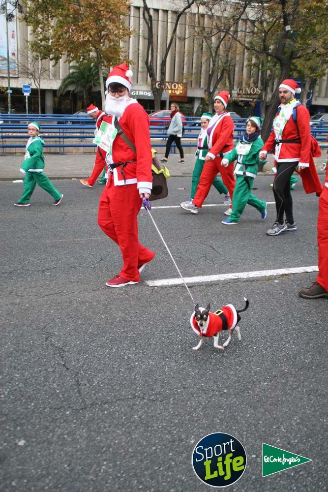 Carrera de Papá Noel, ambiente durante la carrera