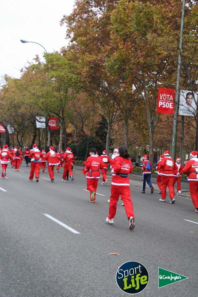 Carrera de Papá Noel, ambiente durante la carrera