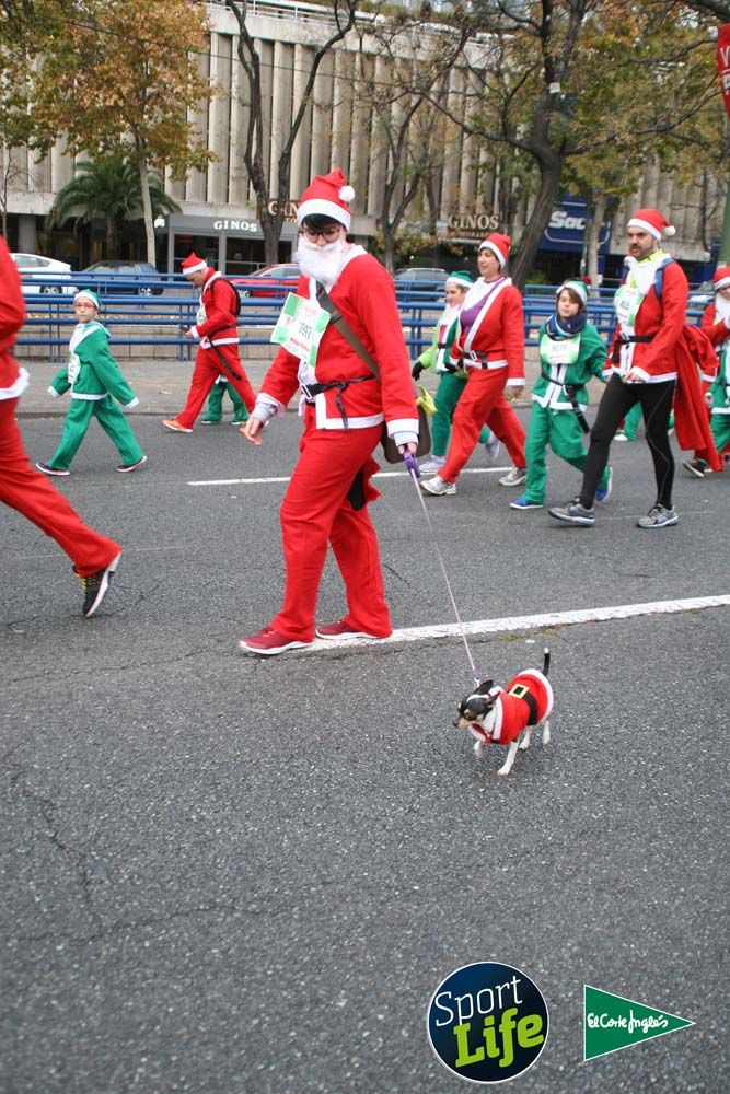 Carrera de Papá Noel, ambiente durante la carrera