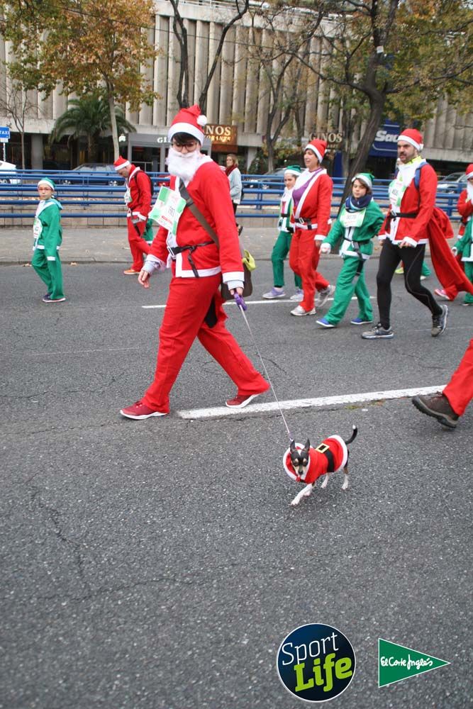 Carrera de Papá Noel, ambiente durante la carrera