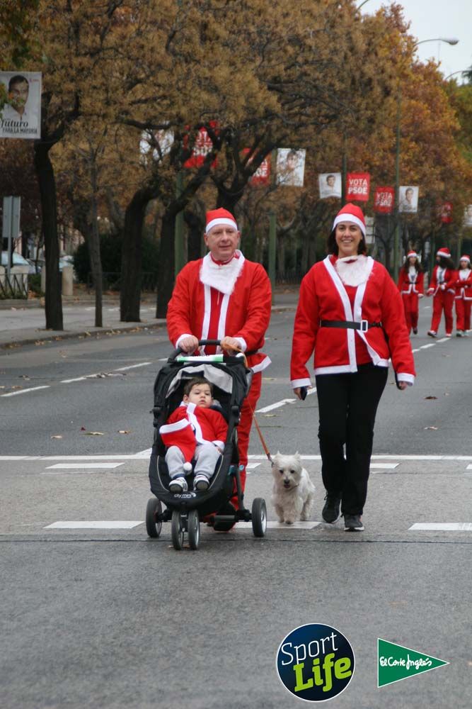 Carrera de Papá Noel, ambiente durante la carrera