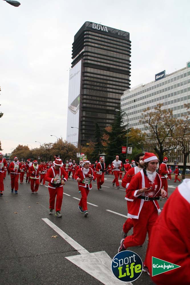 Carrera de Papá Noel, ambiente durante la carrera