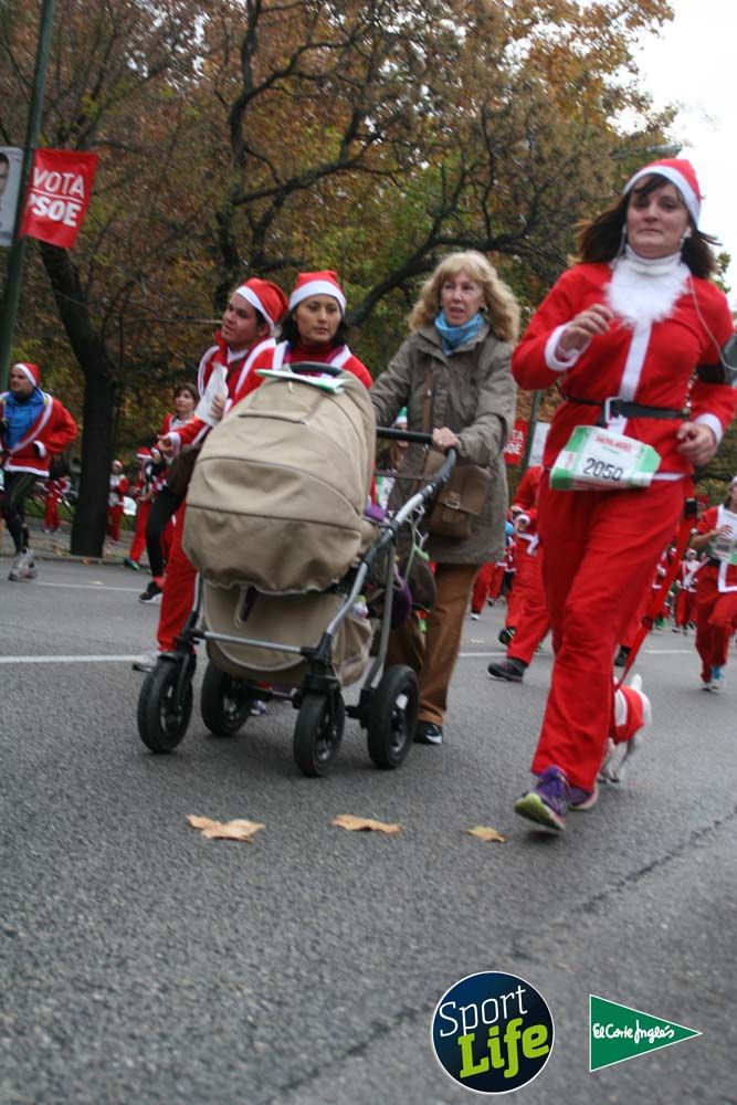 Carrera de Papá Noel, ambiente durante la carrera