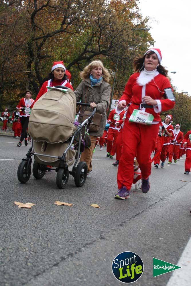 Carrera de Papá Noel, ambiente durante la carrera