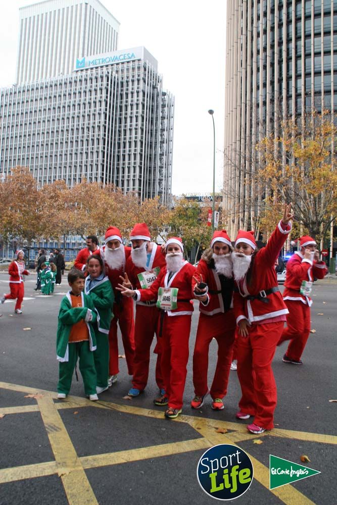 Carrera de Papá Noel, ambiente durante la carrera
